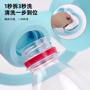 Portable Water Dispenser <b>Pump</b> Plastic <b>Manual</b> For Dog Pink And Blue - Product Image 1