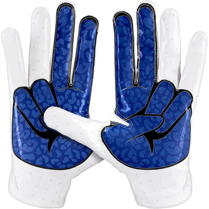 Gants rembourrés pour linemen de football américain, protection contre les chocs, protection UV, logo personnalisé, fermeture auto-agrippante professionnelle à haute adhérence - Product Image 1