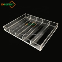 Plateau de présentation personnalisé en acrylique transparent pour macarons, biscuits et desserts – Support en plastique transparent