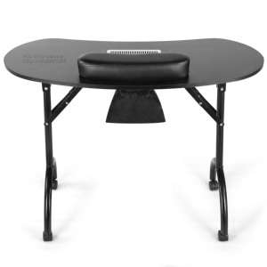 <span class=keywords><strong>Table</strong></span> de <span class=keywords><strong>manucure</strong></span> pliable portable avec collecteur de poussière, bureau à ongles professionnel avec repose-poignet pour salon de beauté et studio de <span class=keywords><strong>manucure</strong></span> - Product Image 3