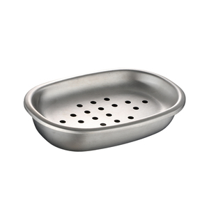 New Đơn Giản Thép Không Gỉ Xà Phòng Món Ăn Chủ 2-Mảnh Hình Bầu Dục Phòng Tắm Thiết Lập - Product Image 2