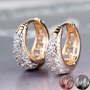 Orecchini a Mezzo Cerchio Cavi per Donne, Design Unico, Gioielli per Orecchie alla Moda - Product Image 2