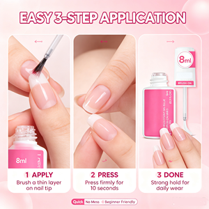 Pegamento para Uñas Superfuerte y No Tóxico para Uñas Postizas, Puntas de Uñas y Uñas Acrílicas (8ml) - Arte de Uñas de Larga Duración - Product Image 5