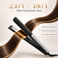 Lisseur de cheveux professionnel 480 ° Plaque chauffante en titane F MCH, 13 réglages de température, arrêt automatique, usage commercial