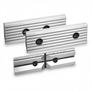 Mordazas de repuesto Fervi para tornos de banco de 100 mm de acero con inserciones de goma - Product Image 2