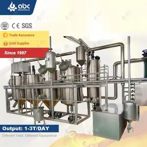 Kwaliteit Verzekerde Mini Ruwe Soja Sesam Kleine Olieraffinaderij Machine Voor Het Raffineren Van Verwerking Zonnebloem, Kokosnoot Eetbare Olie
