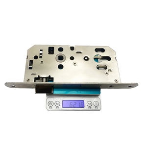 Ensemble de serrure à mortaise 5572, durable, antivol, en acier inoxydable, poignée à tirer, <span class=keywords><strong>entraxe</strong></span> de 55 mm, 5 clés, <span class=keywords><strong>porte</strong></span> en bois, passage/<span class=keywords><strong>entrée</strong></span>, kit complet - Product Image 4