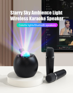 Mini máy Karaoke loa cho trẻ em người lớn xách tay bluetooth microphone bài hát đồ chơi với RGB ánh sáng KTV hát/món quà giáng sinh - Product Image 3