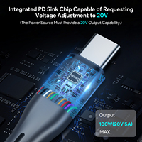 Cable Adaptador de Corriente USB Tipo-C DC de Múltiples Longitudes (2M/3M/5M/10M/15M) Compatible con Starlink para Cámara