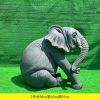 Bustes de jardin en résine, statue d'éléphant en résine, animaux sauvages, Sculpture d'extérieur, statue d'animaux africains