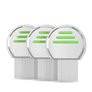 Peigne à poux en acier inoxydable, meilleure qualité, tête <span class=keywords><strong>Anti</strong></span>-poux, fil de poux, puces, puces, Nits, peigne, peine piojos, dents soudées au laser - Product Image 1