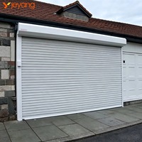 Porte de garage enroulable en aluminium et acier, résistante au vent, moderne, pour usage extérieur, très vendue en Chine