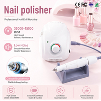 2066 Machine à polir les ongles de haute qualité, modèle Champion M3 Blanc SH37LN 45K RPM, équipement de manucure et pédicure
