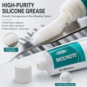 Grasa de Silicona MOLYKOTE 33, Lubricante Sintético de Baja Temperatura para Rodamientos, Juntas Tóricas, Mecanismos de Instrumentos y Válvulas - Product Image 1