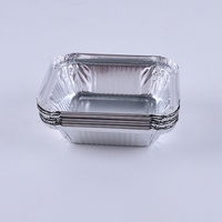 Contenants en aluminium pour plats à emporter F0&8325, barquettes alimentaires en aluminium, boîtes à emporter en aluminium avec couvercles, boîte jetable en aluminium de 260 ml