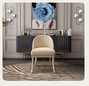 Schienale alto Hotel o sala da pranzo al coperto mobili di lusso di marca nuova gamba <span class=keywords><strong>in</strong></span> <span class=keywords><strong>legno</strong></span> sedia da pranzo <span class=keywords><strong>in</strong></span> pelle singola - Product Image 1