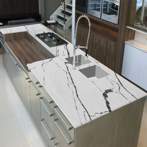 TMZ STONE ODM OEM 5009 Trèfle Calacata Quartz Dalle pour comptoirs de cuisine vanité - Product Image 3