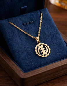 Collier pendentif personnalisé Nyame <span class=keywords><strong>Ye</strong></span> Ohene Adinkra, plaqué or 18 carats, acier inoxydable, bijoux symboles africains unisexe, résistant à l'eau - Product Image 5