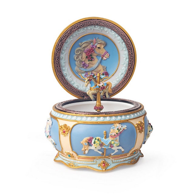 Luminous Carousel Music Box