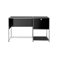 Escritorio Modular de Acero Inoxidable con Gran Capacidad de Almacenamiento, Gabinete Metálico, Escritorio para Estudio, Escritorio para Computadora, Muebles para Dormitorio y Oficina en Casa