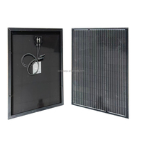 Panneau solaire hors réseau CE Full Black 90W en verre trempé N-Type PERC HJT Mono 18V haute efficacité 20%+ pour la charge de batterie