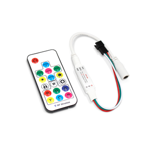 Fabbrica diretta 5V 24V full color spi <span class=keywords><strong>mini</strong></span> rf 17key telecomando led pixel Light <span class=keywords><strong>controller</strong></span> per WS2811WS2812B WS2813 USC1903 - Product Image 2