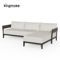 Ensemble de canapés de jardin pour villa, imperméable, modulaire, sectionnel, moderne, pour extérieur, salon de jardin, mobilier de patio
