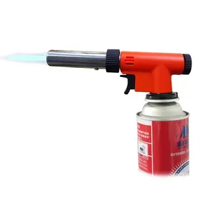 New Adjustable Cooking Flame Gun 360 Degrees Free Rotation Torch Gun Chef Torch Butane Gas Lighter Blowtorch 809