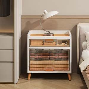 Armoires de rangement en plastique pliables vêtements Snack jouets stockage d'ustensiles maison chambre salon <span class=keywords><strong>cuisine</strong></span> - Product Image 2