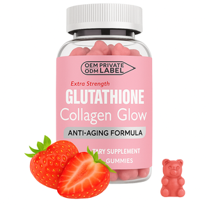 Hot <strong>Selling</strong> Nature Glow <strong>Glutathione</strong> Collagen Glow Gummies Strawberry Flavor 60 Chewable Gummies - Product Image 1