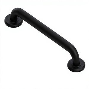 Barre d'appui médicale en acier inoxydable de 12 pouces conforme ADA, main courante murale antidérapante en chrome poli - Product Image 1