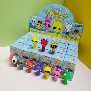 Bán buôn âm nhạc Lưu ý mù hộp Keychain đông lạnh nhịp điệu Búp bê mặt dây chuyền dễ thương phim hoạt hình gian hàng đồ chơi mini Cave Bộ sưu tập quà tặng - Product Image 4