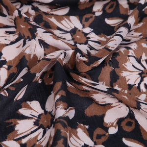 Bufanda Retro con Estampado de Margaritas para Mujer, Chal Vintage con Patrón Floral en Capas, Suave, Ligero, Largo, con Flecos - Product Image 4
