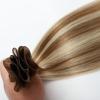Extensiones de Cabello Ruso de Alta Calidad con Color Ombre Balayage, Trama Genius, Teñidas, Super Finas, Invisibles, Doble Trama