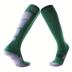 Factory Custom Football Soccer Sport <b>Socks</b> Comfortable <b>Compression</b> Design Anti-Bacterial Properties Sweat Crew Bottom Spring - Product Image 2