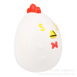 Pu Foam Cartoon Fat Chicken Slow <b>Rebound</b> Factory Round Chicken Shape Ornament Decorative Toy - Product Image 3
