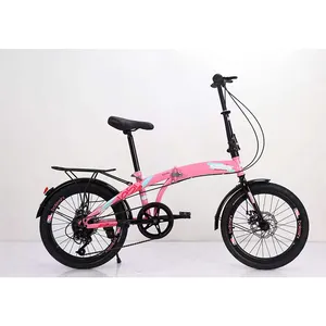 어린이 접이식 자전거 20 인치 16 인치 서스펜션 접이식 지방 타이어 산악 자전거 접이식 자전거 소형 접이식 자전거