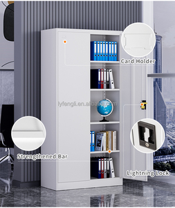 Armoire de classement moderne en acier avec étagères réglables pour usage professionnel – Mobilier commercial durable pour salle de sport, école, bureau à domicile - Product Image 5