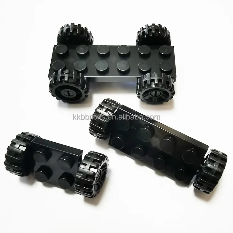 DIY 클래식 빌딩 블록의 차량베이스 플레이트 및 바퀴 차량 액세서리 LEGO 장난감 자동차 부품과 호환 가능