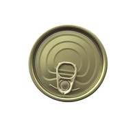 Couvercle rond en fer blanc de 83 mm 307 avec anneau de traction pour boîte de conserve de poisson et de viande, à ouverture facile