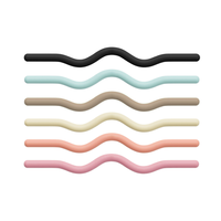 Barre de musculation en silicone durable avec logo personnalisé, antidérapante, écologique, 15 lb, pour la musculation à domicile
