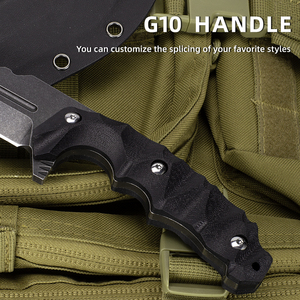 มีดไนท์วอทช์ ใบมีดสแตนเลส มีดอเนกประสงค์ ด้ามจับ G10 เกรดอุตสาหกรรม ปลอกคีเด็กซ์สำหรับกิจกรรมกลางแจ้ง พร้อมคลิปหนีบเข็มขัด - Product Image 4