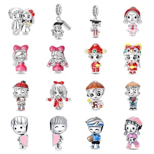 <b>Cute</b> boy and girl pendant beaded jewelry accessories <b>bracelets</b>, creative gift accessories - Product Image 1
