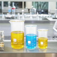 Customizable Lab Grade Chemical Beaker 50ml-5000ml Quartz Glass Heat Resistant