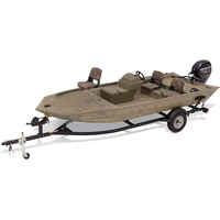 Bateau de pêche à fond plat en aluminium à double pont pour 5 personnes, modèle 2016-2017, neuf, pour atelier Kindle.