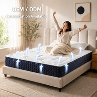Matelas en mousse double avec housse en tissu durable, emballage compressé facile à transporter, mobilier de chambre, personnalisation en usine