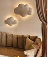 Ensemble de 2 veilleuses nuage LED pour chambre de bébé, décoration murale pour chambre d'enfant