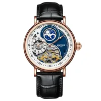KINYUED J116 montre-bracelet pour hommes de haute qualité à bas quantité minimale de commande nouveau design de mode montres automatiques évidées