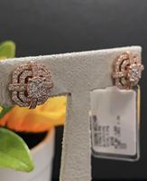 Anting Bunga Lapis Emas Rose 925 Grosir, Anting Retro, Cocok untuk Kencan, Pesta, dan Hadiah, Anting Wanita