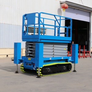 Plataforma Elevadora de Tijera Móvil Autopropulsada de 14 m, Articulada, Hidráulica, Eléctrica, con Capacidad de Carga de 320 kg y Antideslizante para Trabajos Aéreos - Product Image 3